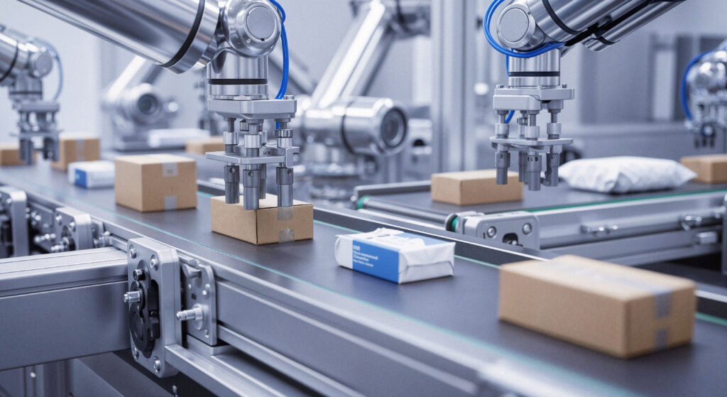 Robots colaborativos en la industria farmacéutica